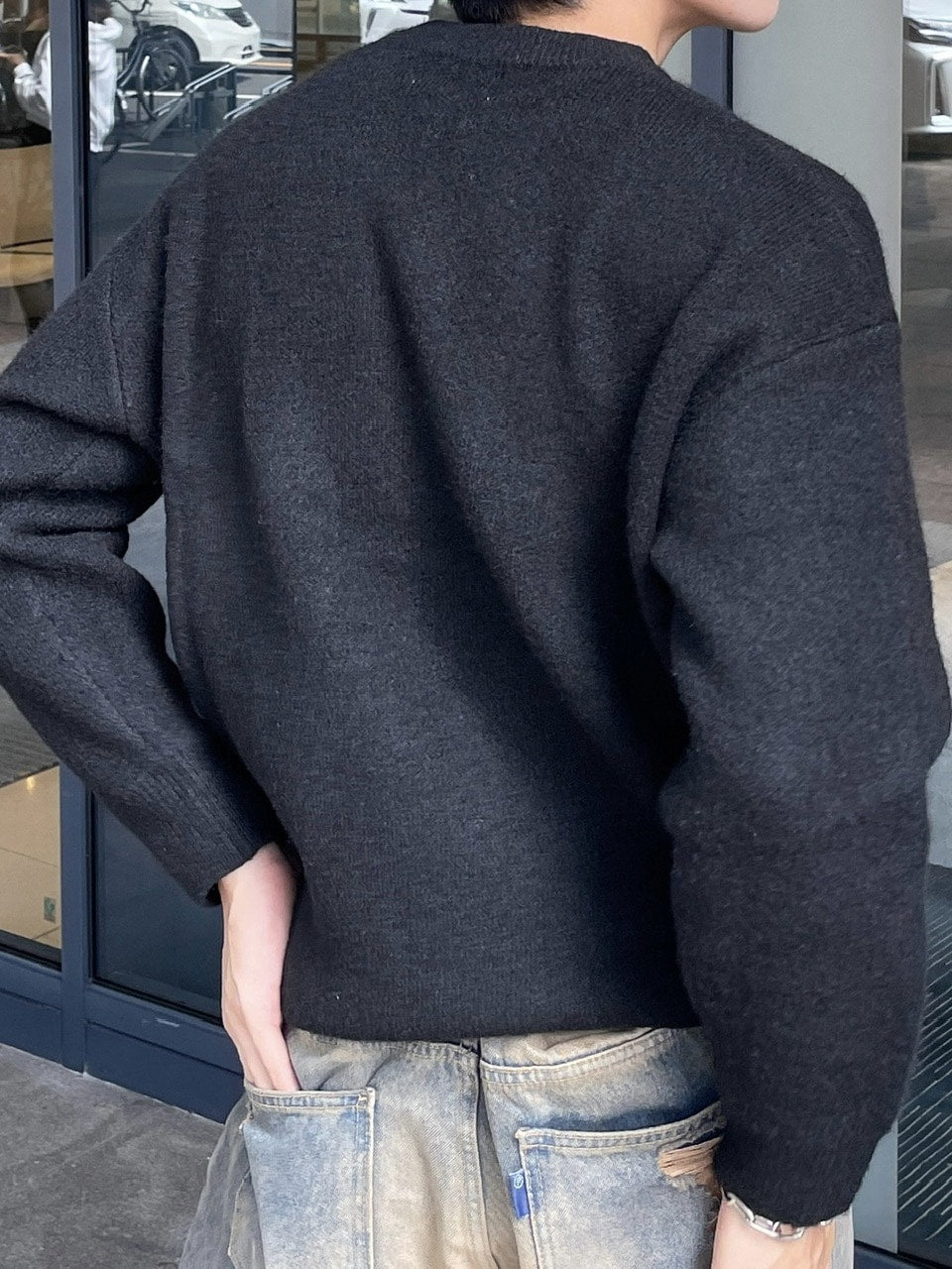 受注制【Chikashitsu +】unisex 6color knit (6color) / 【チカシツプラス】ユニセックス6カラー長袖ニット