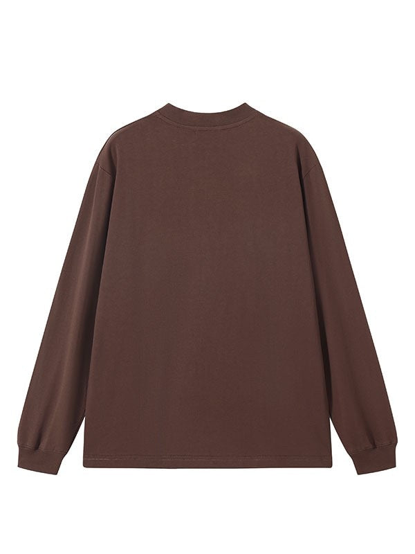 【Dpercent】Front Logo Sweater