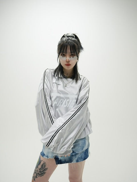 受注制【Never mind the XU】uniform line long sleeve tee (2color)