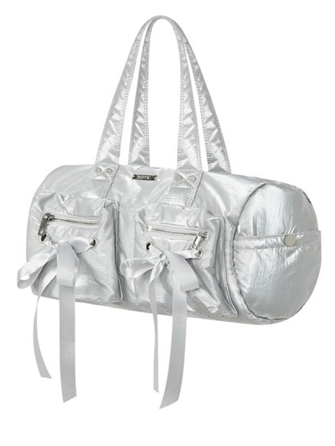 【NOT KNOWING】Double Ribbon Cargo Duffle Bag