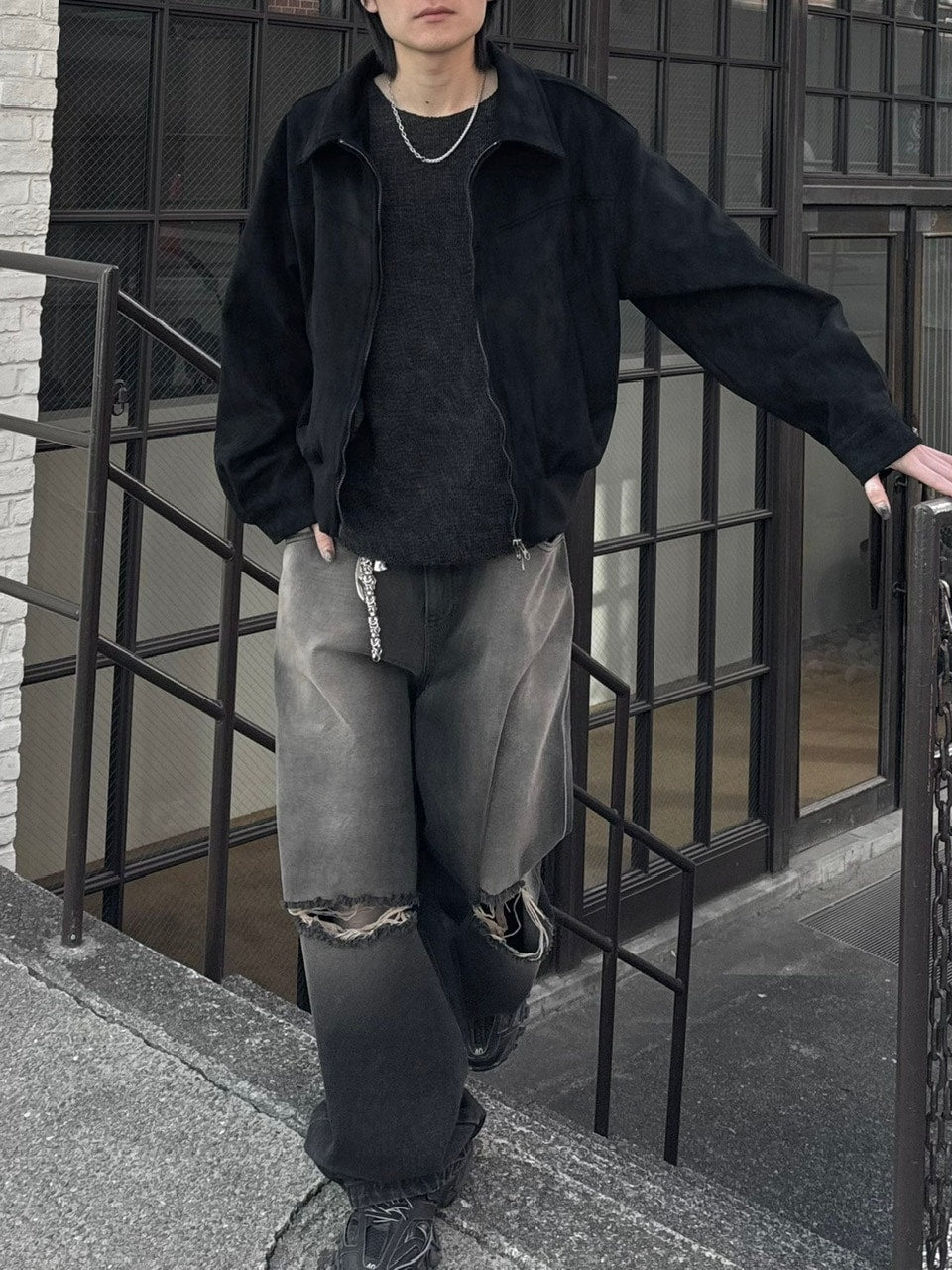 【Chikashitsu +】unisex over knit (4color) / 【チカシツプラス】ユニセックスオーバーサイズ長袖ニット