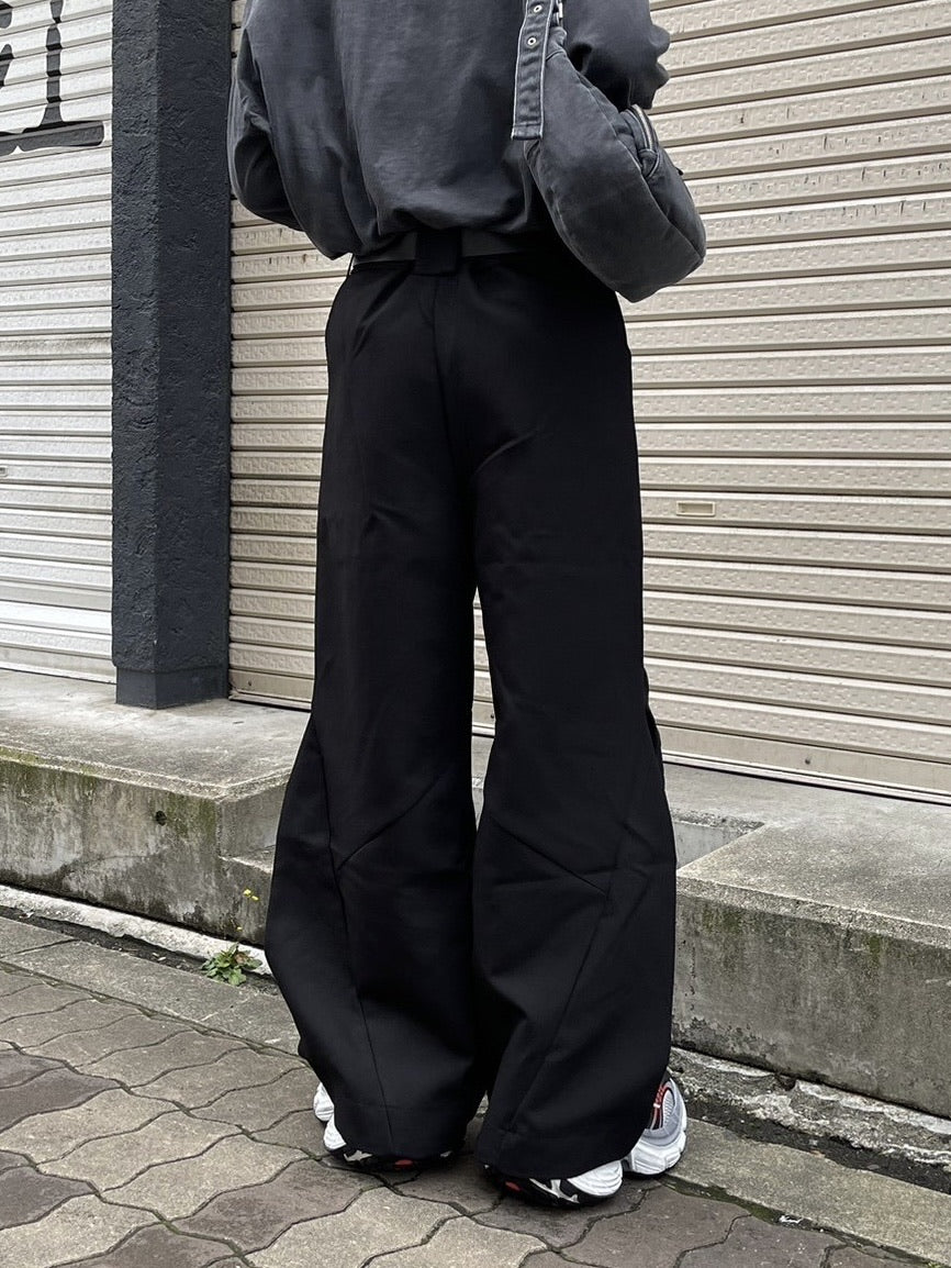【Chikashitsu +】pattern design slacks (2color)
