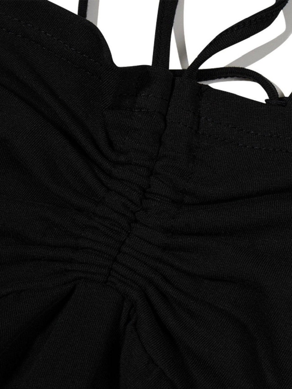 【Uglyshadow】BEADS TUNNEL SLEEVELESS / 【アグリーシャドウ】ビーズホルターネックキャミソールチュニック