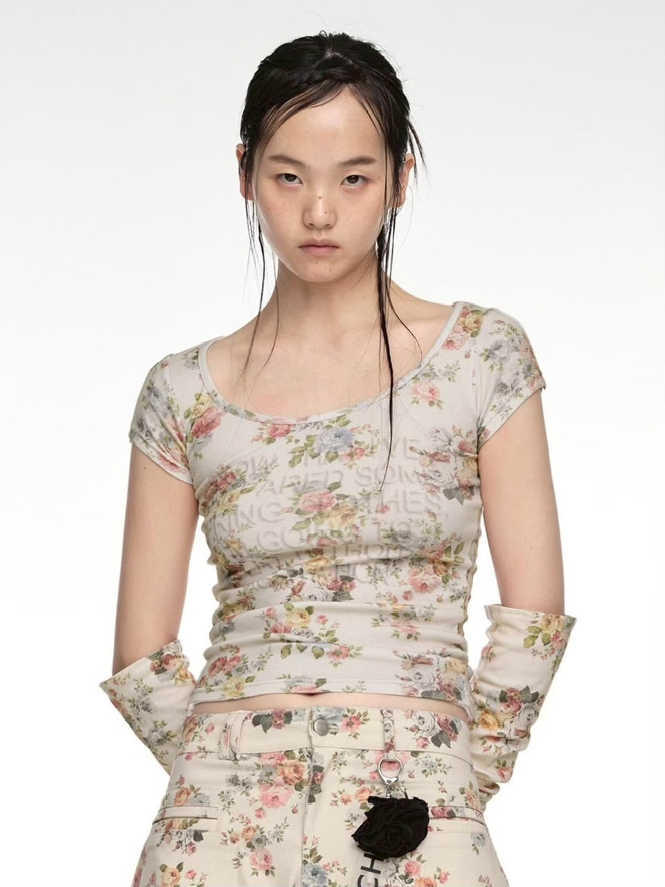 【NACHE】CONVEX PRINTED T-SHIRT