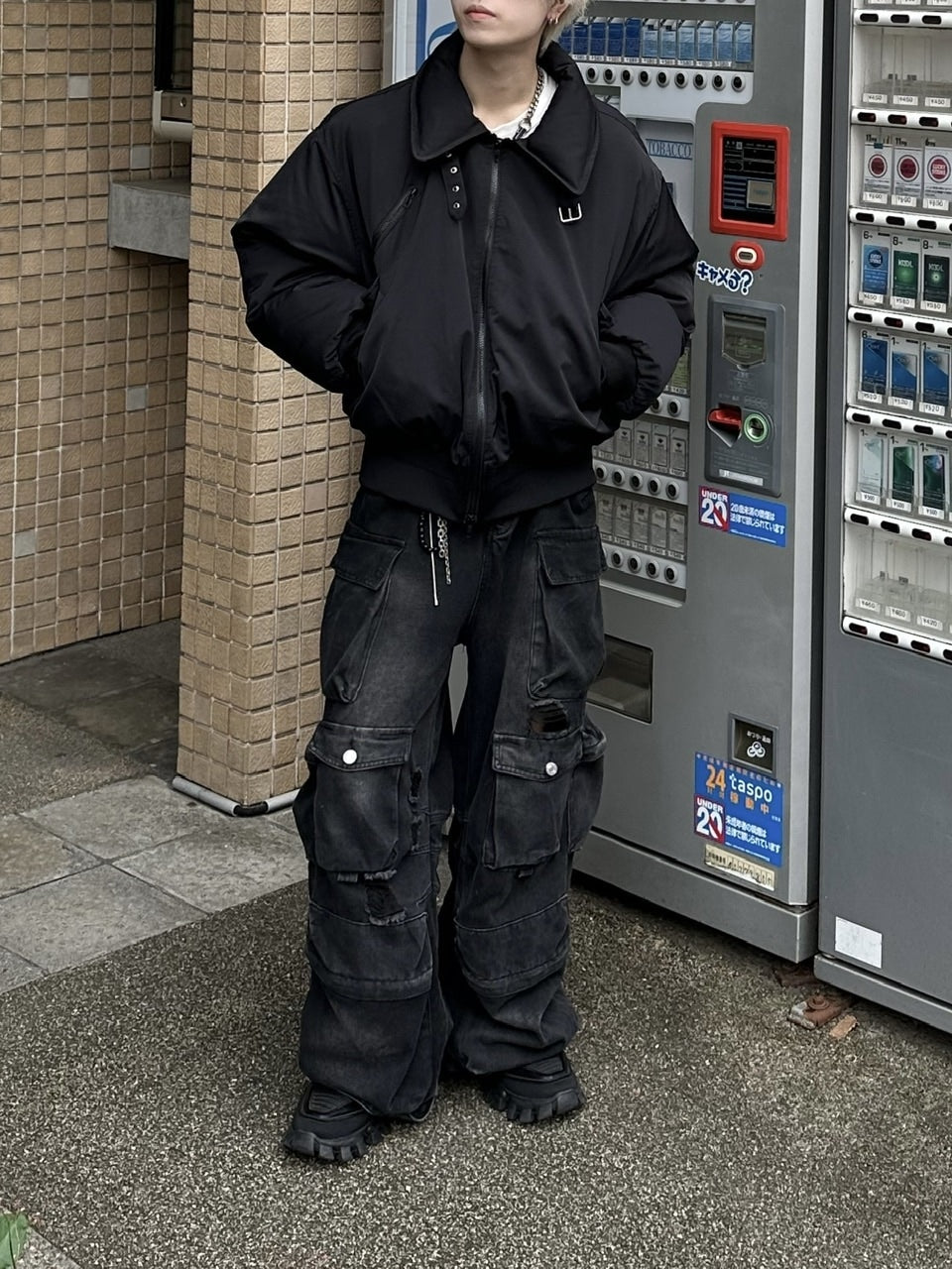 大阪店WEB限定【Chikashitsu +】stand neck padding jacket (2color)