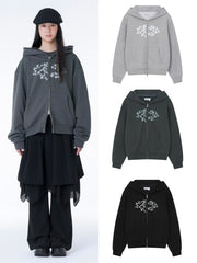【Miseki seoul】Midnight star over zip-up hoodie