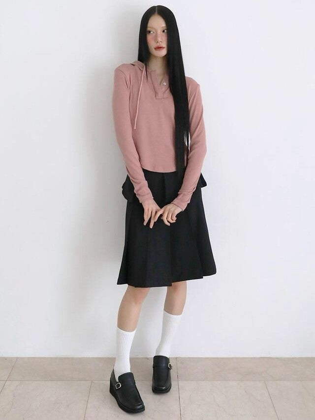 【Uglyshadow】BASIC CROP HOODIE