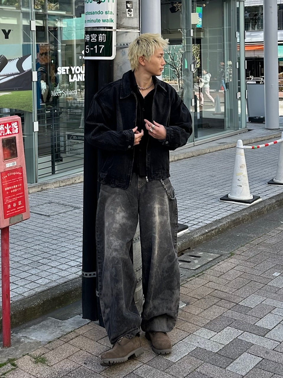 大阪店WEB限定受注制【Chikashitsu +】dirty wash balloon denim pants