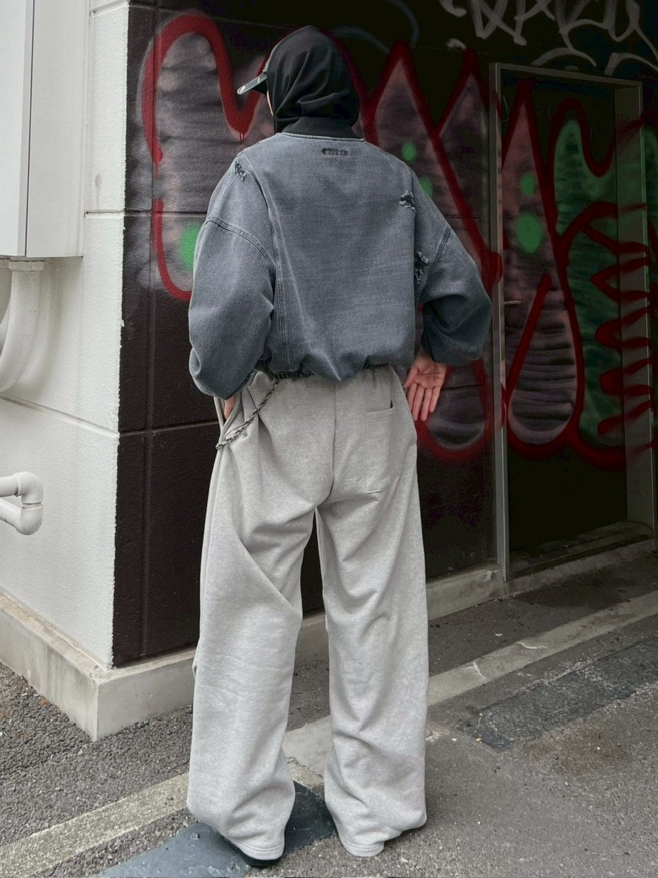 【Chikashitsu +】denim flight bomber jacket (2color)