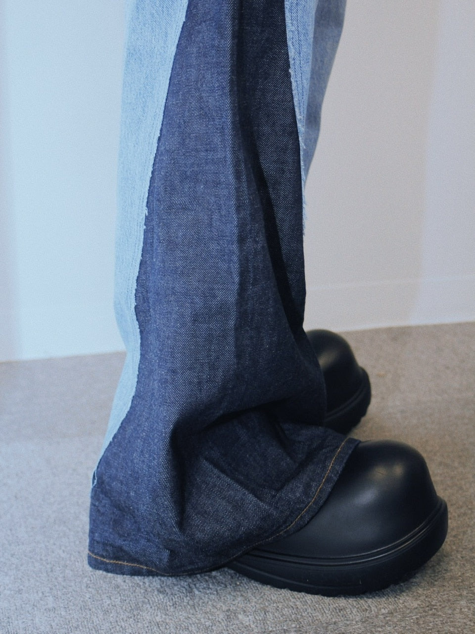 【Re +】newold docking flare denim pants (blue)