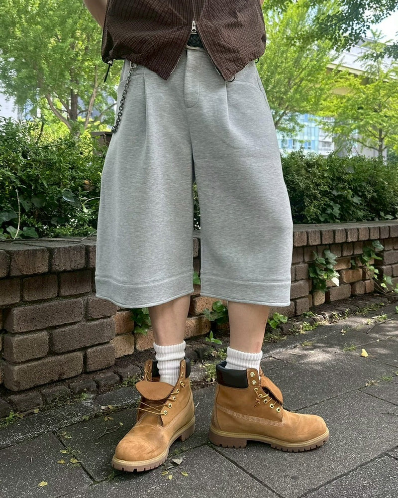 受注制【youll】easy bermuda sweat pants