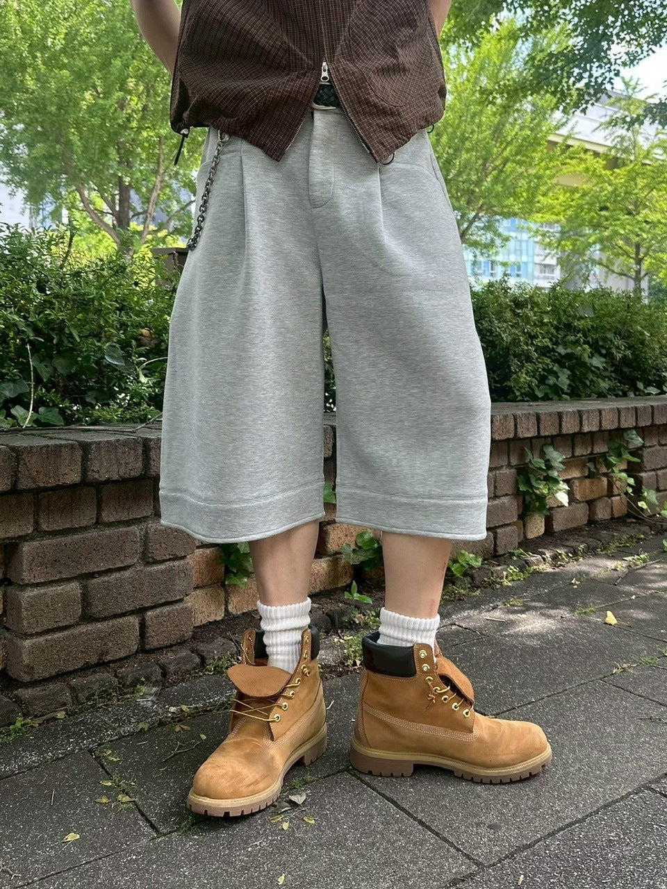 受注制【youll】easy bermuda sweat pants