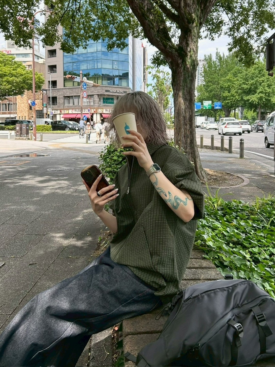 受注制【youll】cropped check shirt jacket (3color)