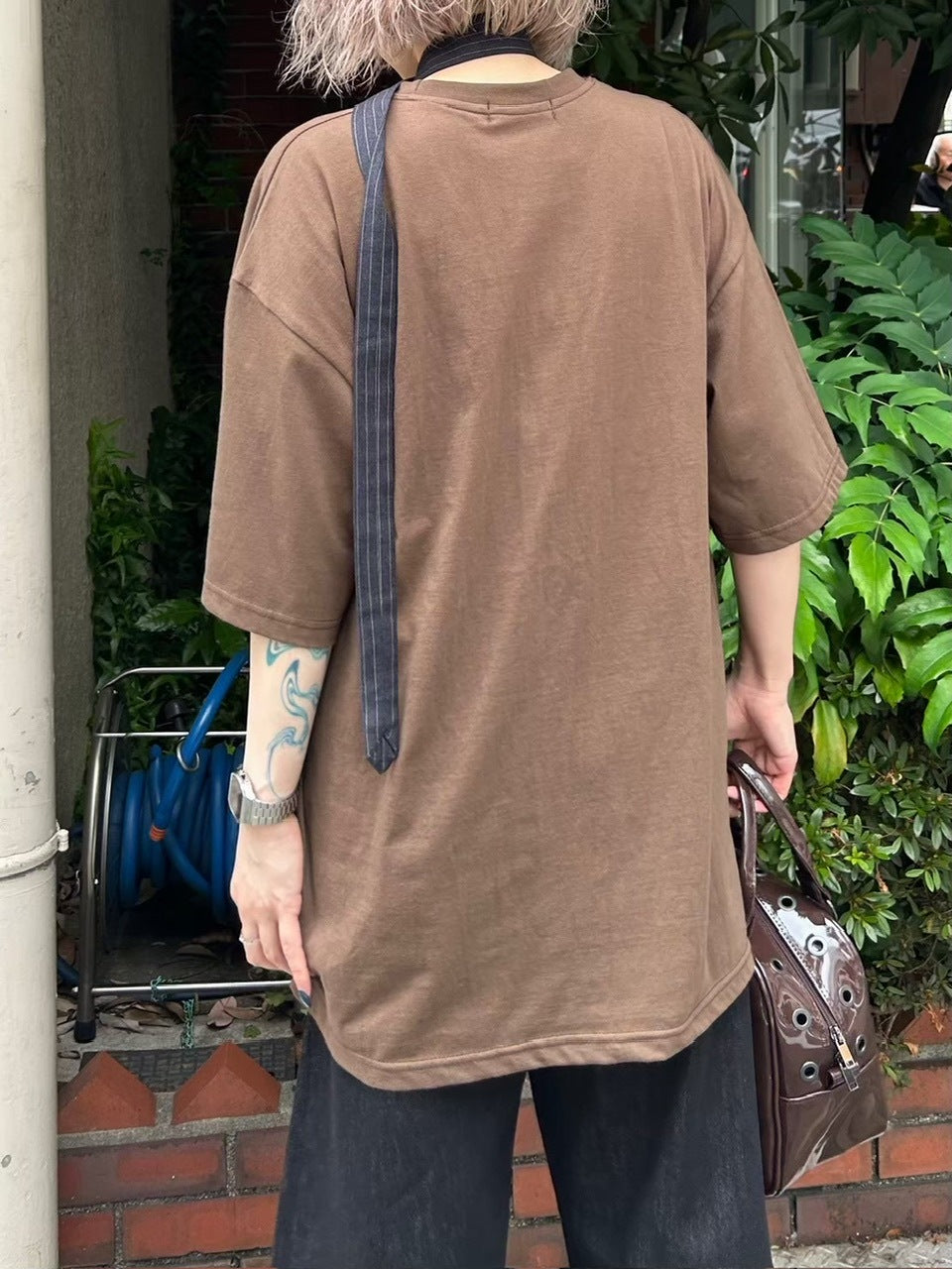 【Chikashitsu +】whisper tree t-shirt (3color) / 【チカシツプラス】ウィスパーツリープリント半袖Tシャツ