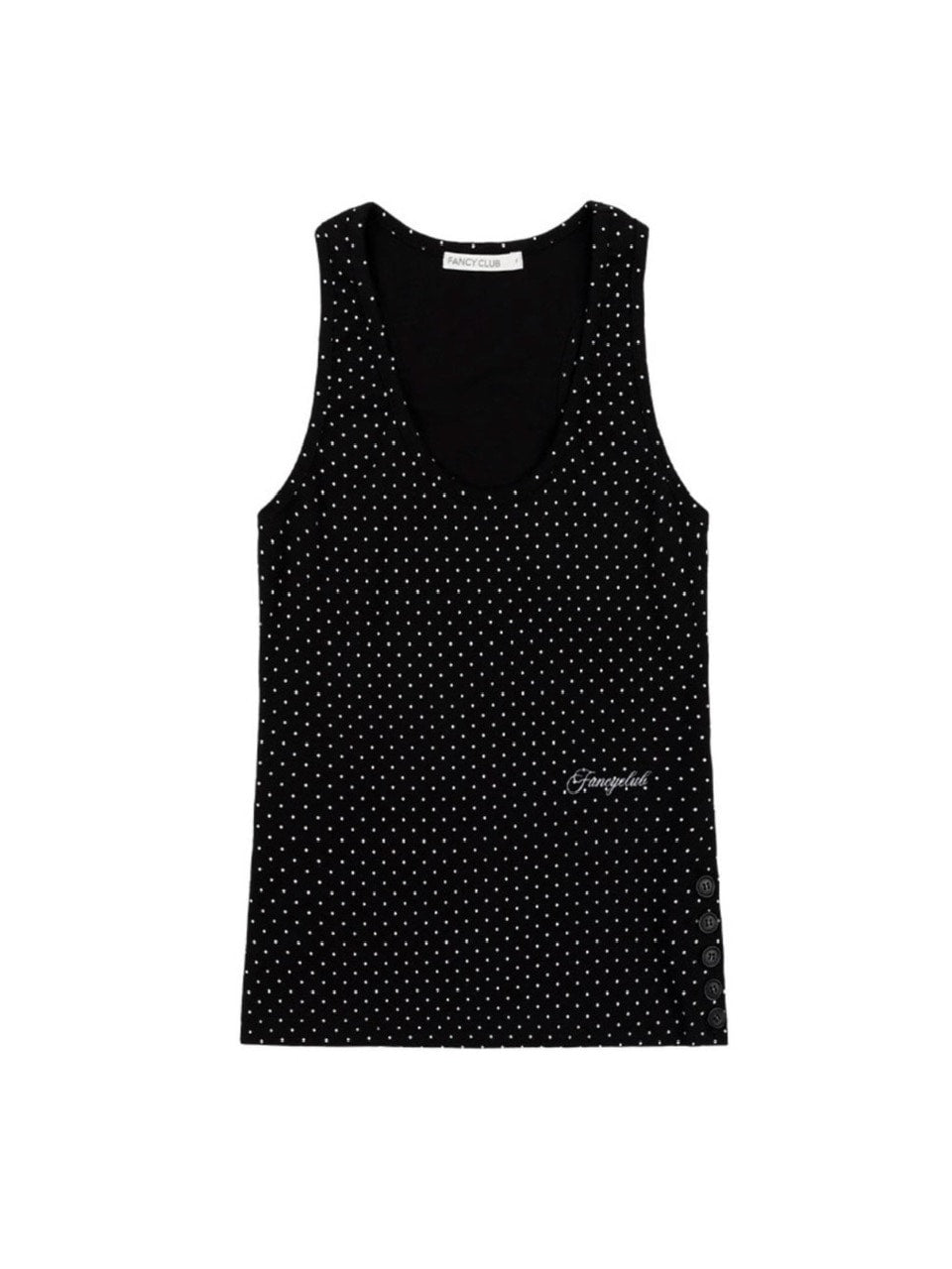 【FANCY CLUB】 Dot Button Sleeveless / 【ファンシークラブ】ドットボタンタンクトップ