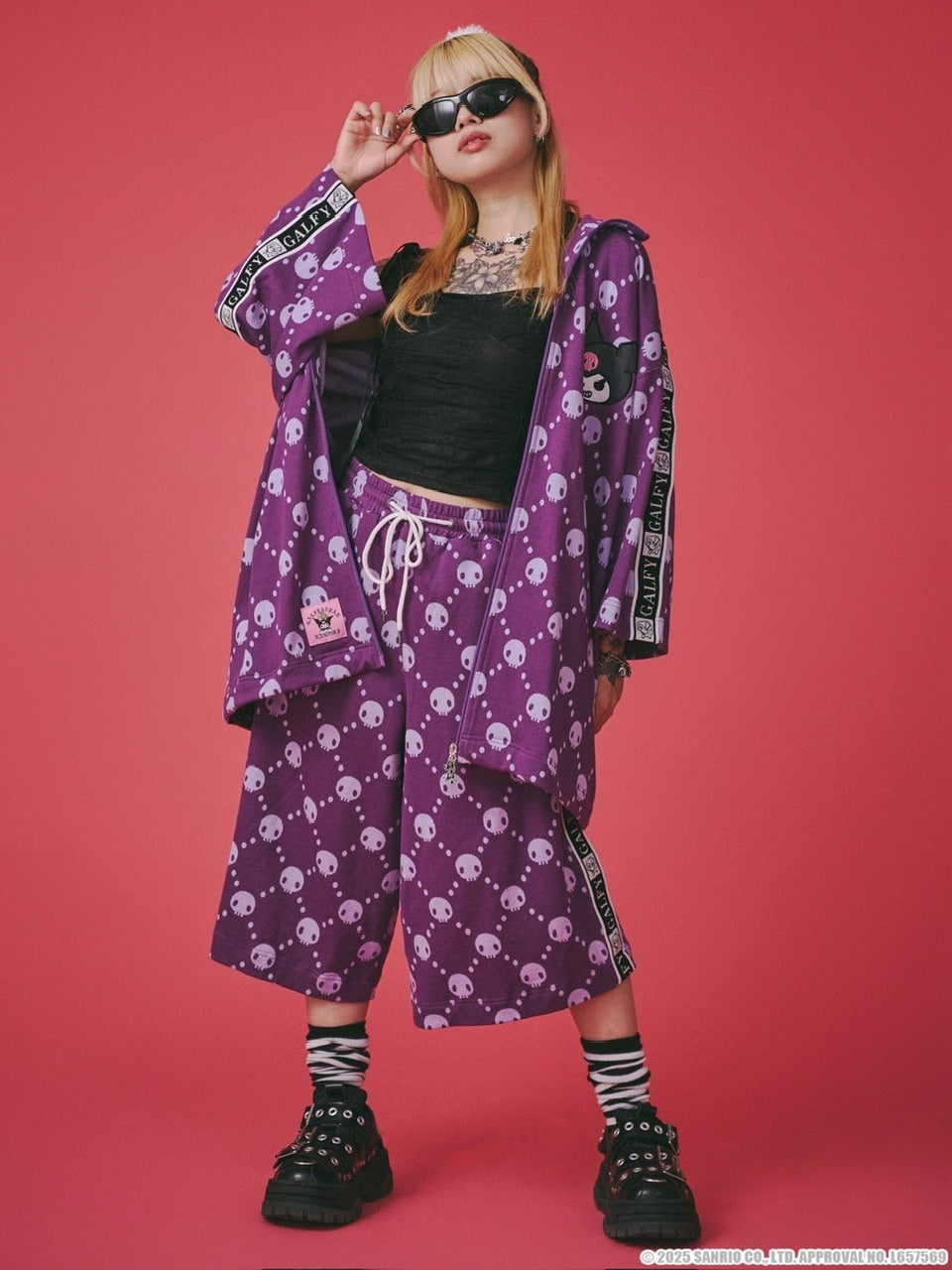 【GALFY×KUROMI】ドクロだらけ夏セットアップ