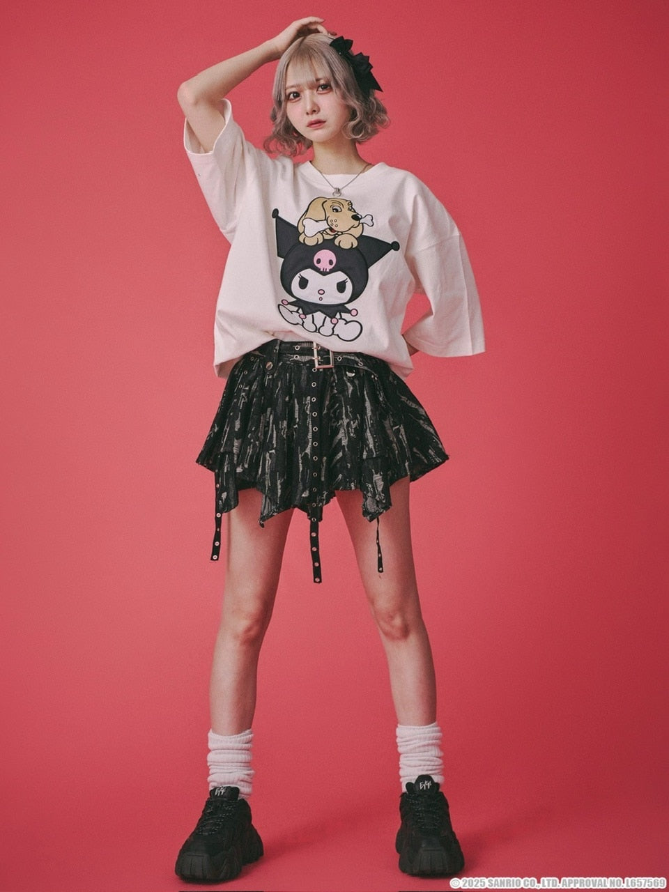 【GALFY×KUROMI】クロミちゃんとGALFYの半袖TEE