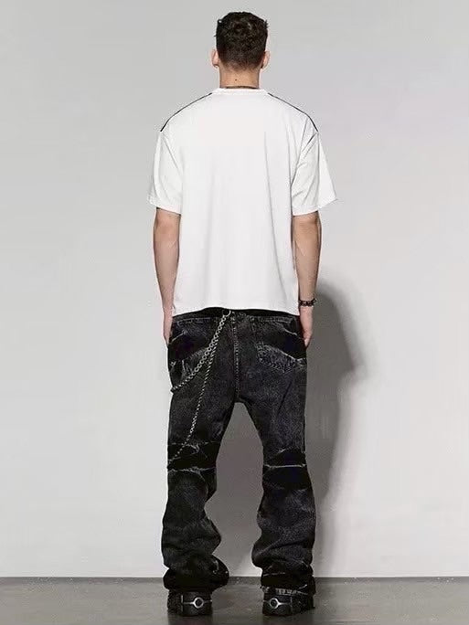 【DND4DES】MUSTACHE WASHED FLARED JEANS