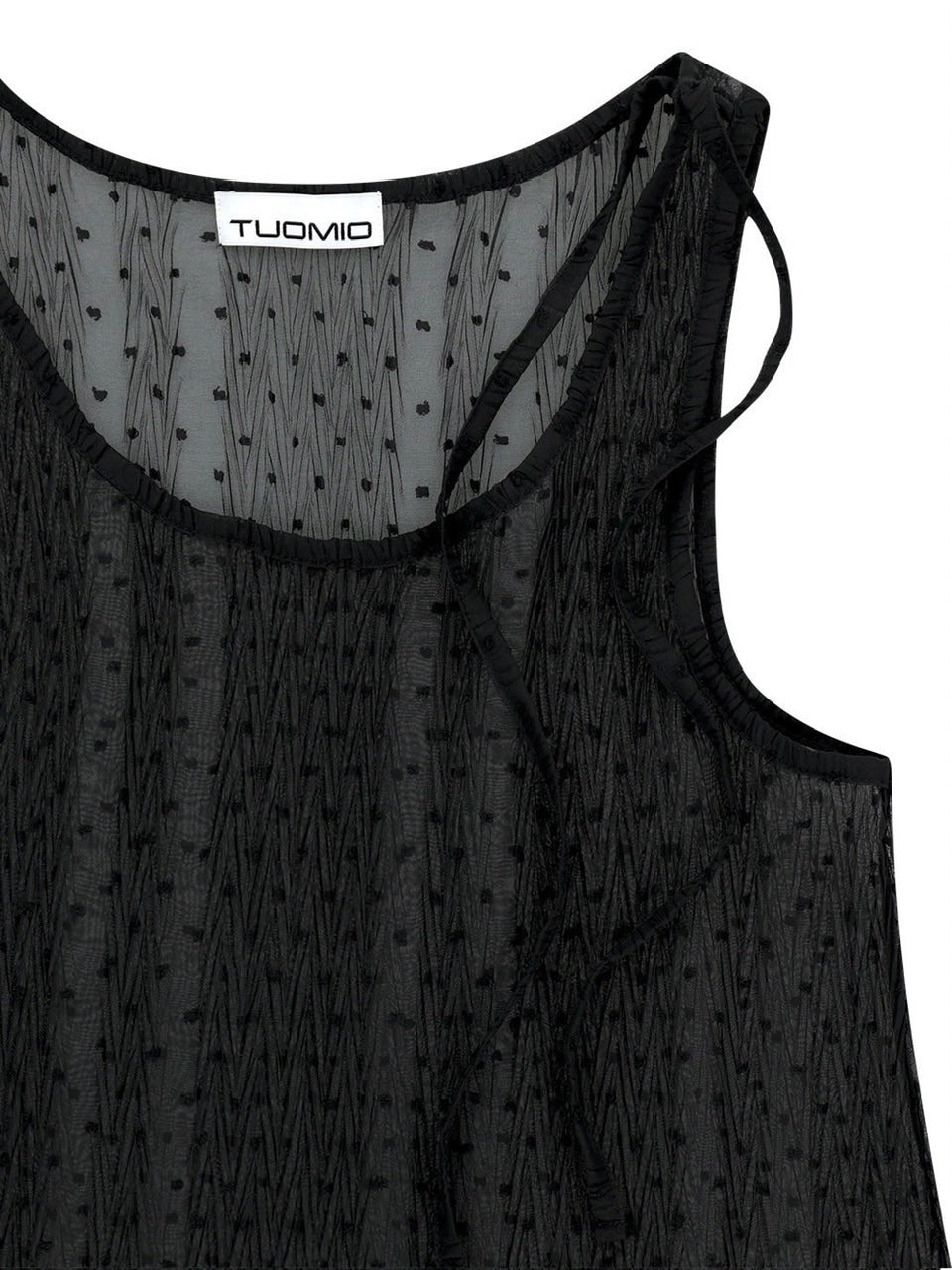 【TUOMIO】FRILL LAYERED DOT DRESS / 【トゥオミオ】フリルレイヤードドットワンピース