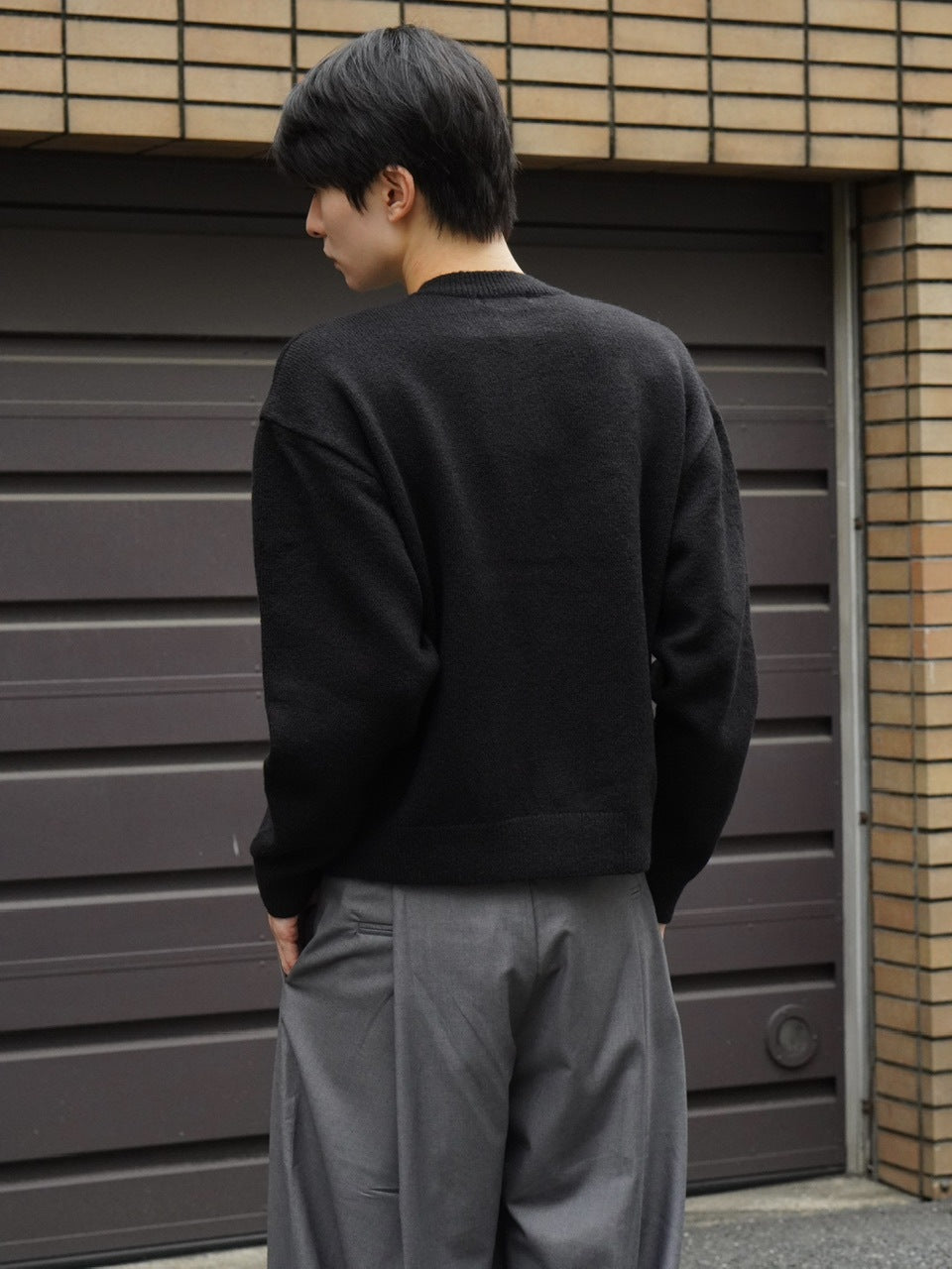 東京店WEB限定受注制【Chikashitsu +】soft touch crew neck knit cardigan / 【チカシツプラス】ソフトタッチクルーネックニットカーディガン (4color)