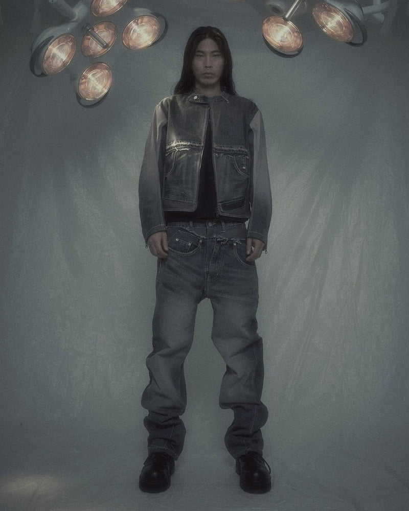 【SURGERY】surgery denim biker jacket / 【サージェリー】サージェリー デニム バイカー ジャケット