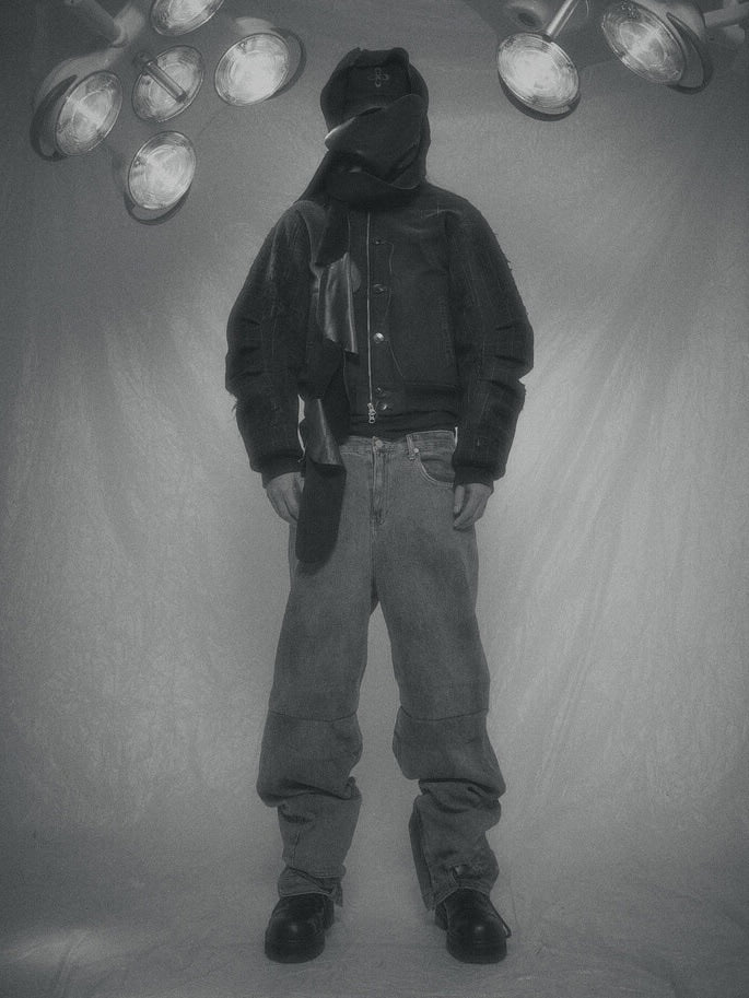 【SURGERY】surgery Scarline varsity jacket