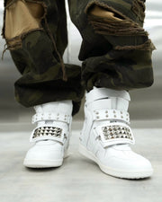 国際配送【Never mind the XU】Studs Wedge High Top Sneakers