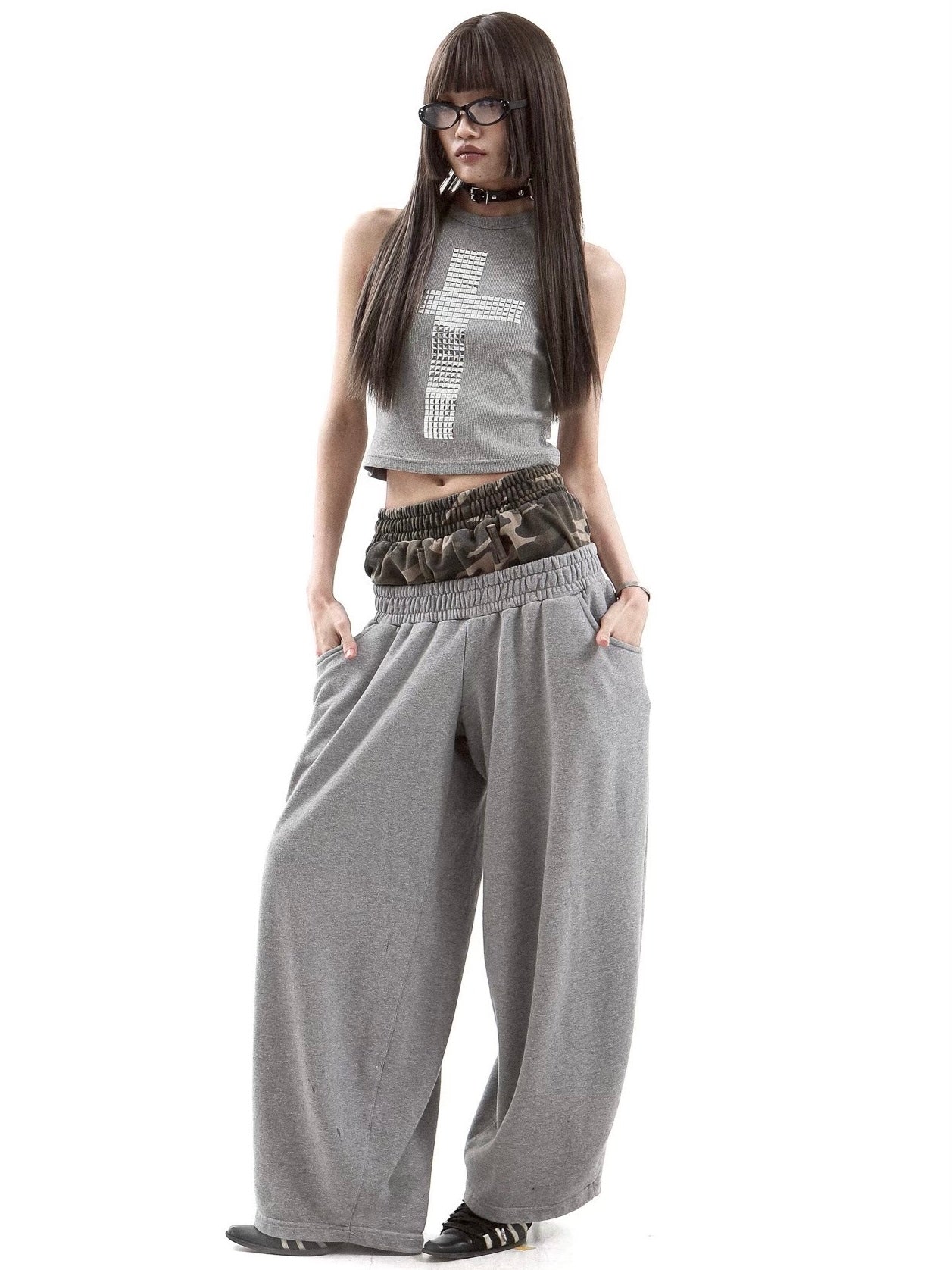 【KAIYA】cross sleeveless