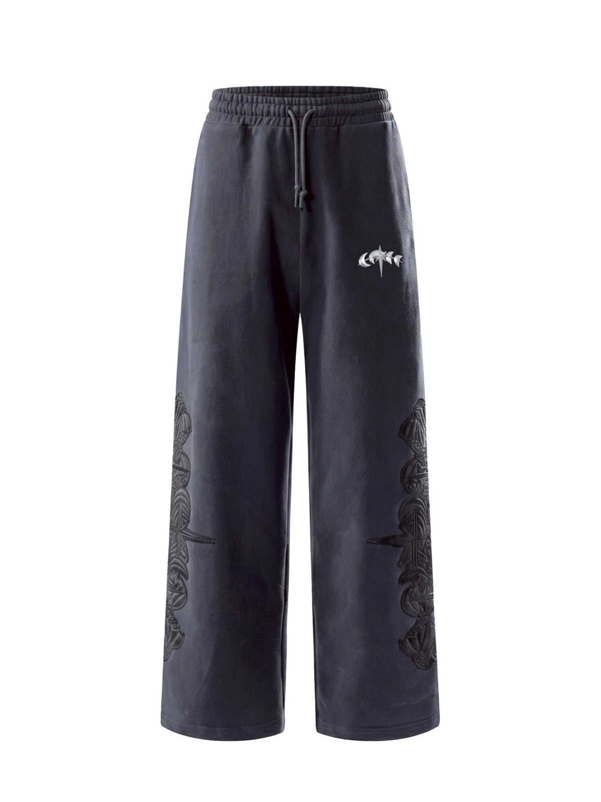 【The Boy Has No Patience】LEATHER PATCH PANTS