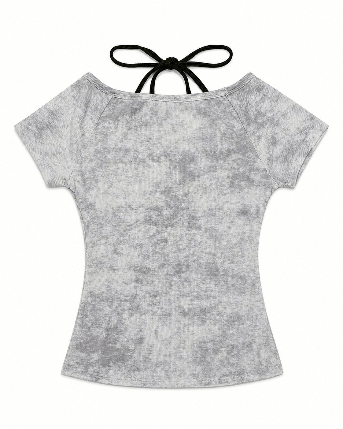 受注制【nmtc+】Ink Layered Halter Neck Tee (3color)