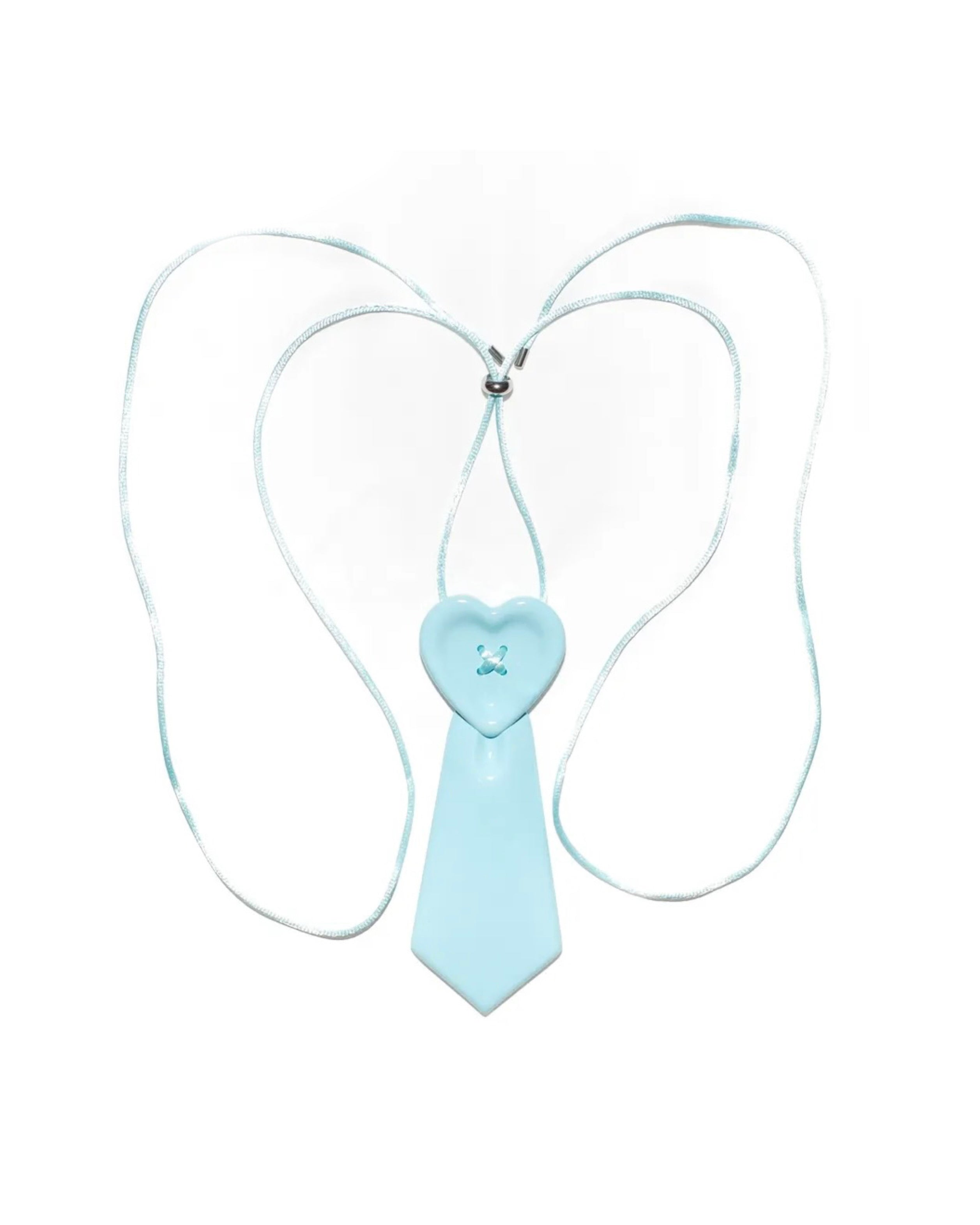 【Unopened gift】heart button tie necklaces