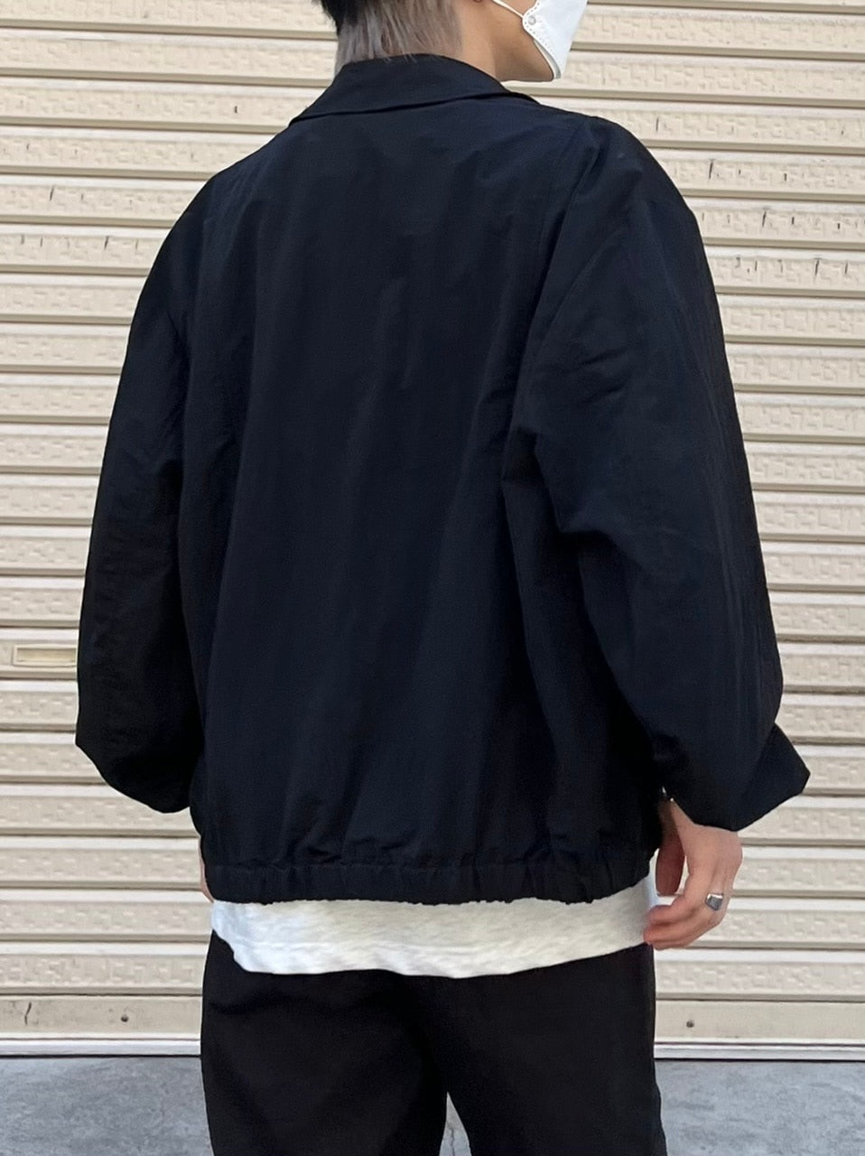 受注制【Chikashitsu +】shoulder slit design blouson (3color)
