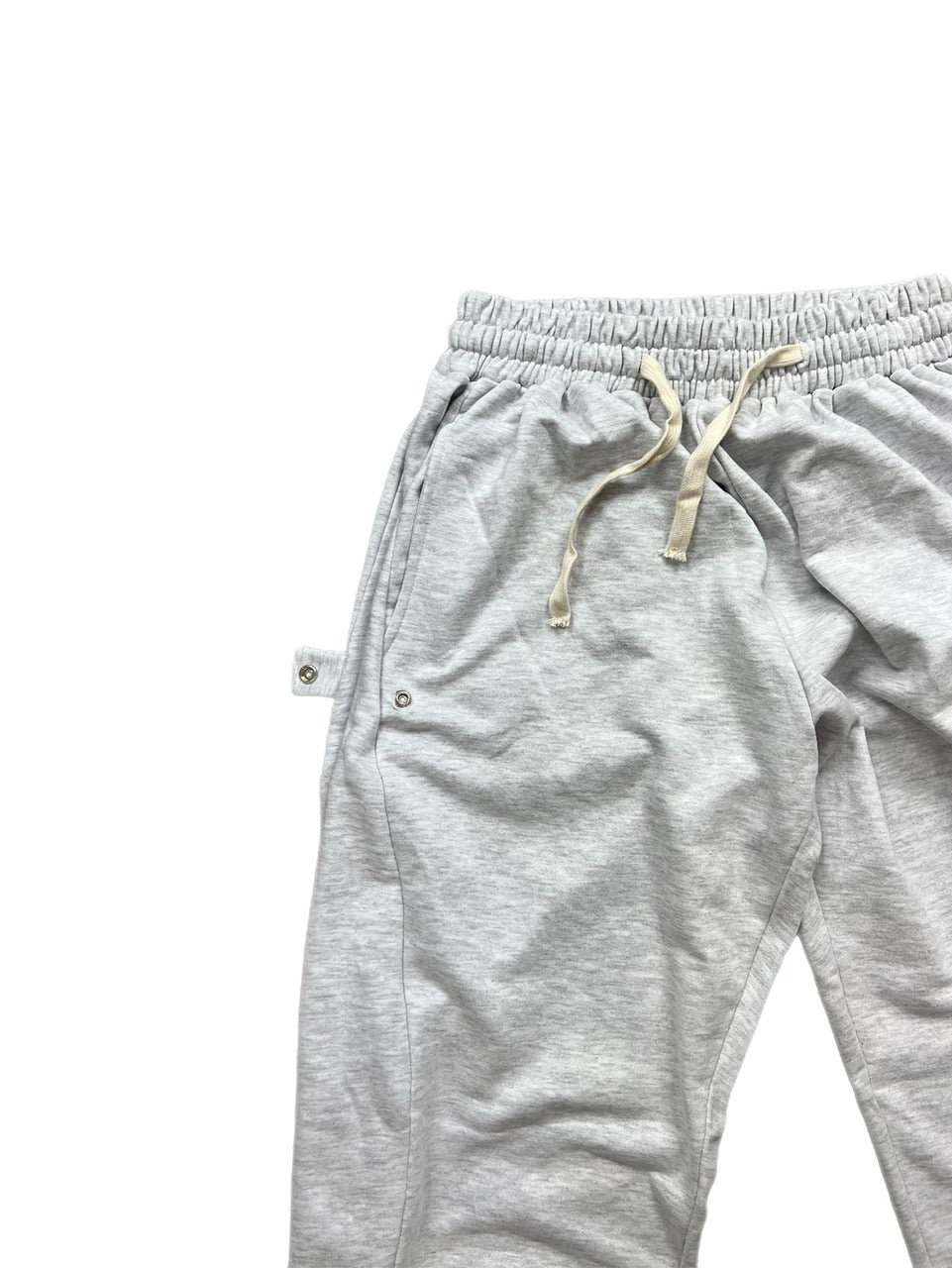 【Chikashitsu +】side button balloon sweat pants (3color)