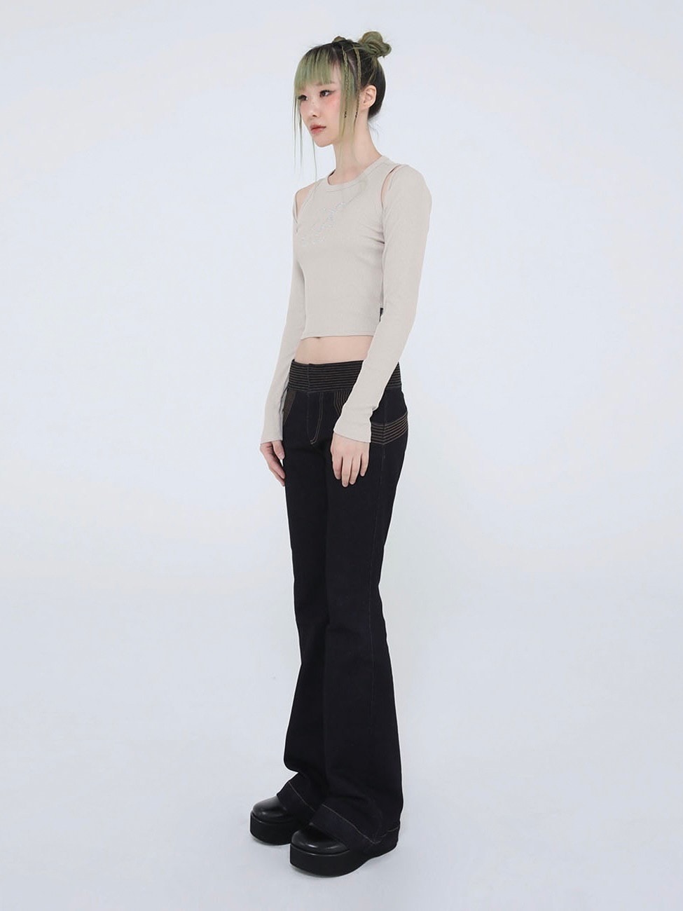 【Ugly shadow】DAILY CROP CARDIGAN