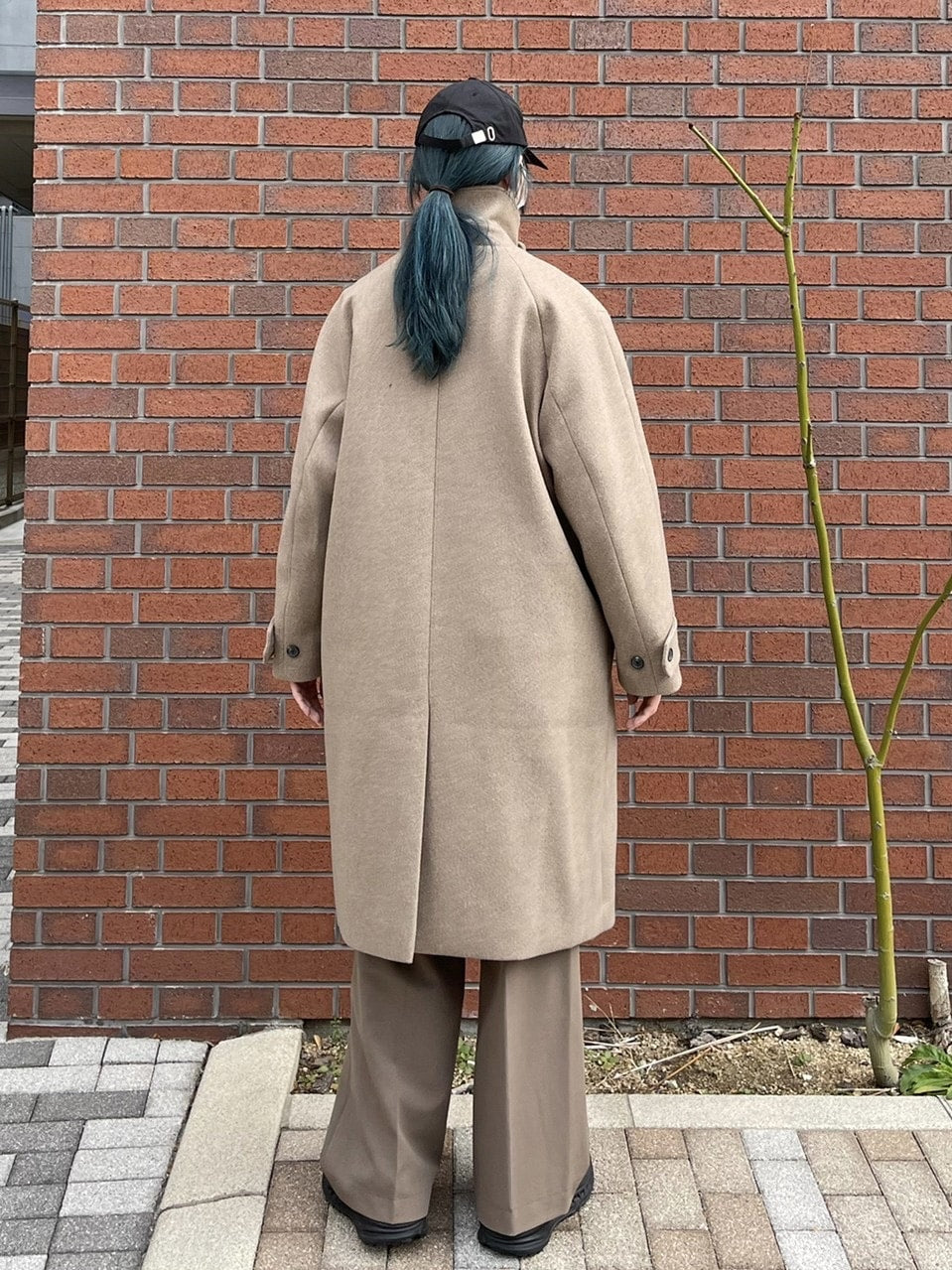受注制【Chikashitsu +】high neck coat (3color)