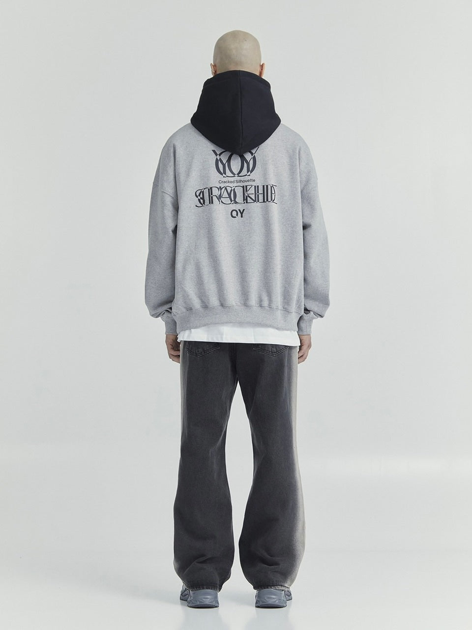 【OY】OVERLAY LOGO ZIPPER POLA HOODIE