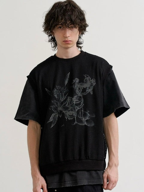 【RE:ON STUDIO】LAYERED MESH VEST