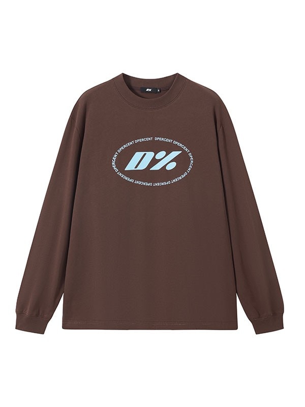 【Dpercent】Front Logo Sweater