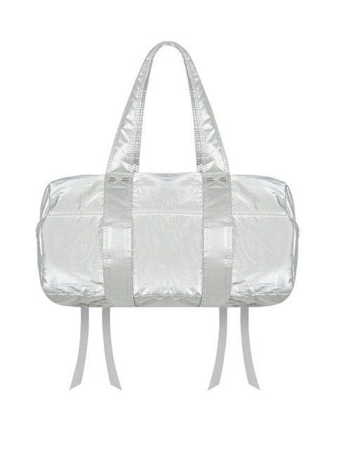 【NOT KNOWING】Double Ribbon Cargo Duffle Bag