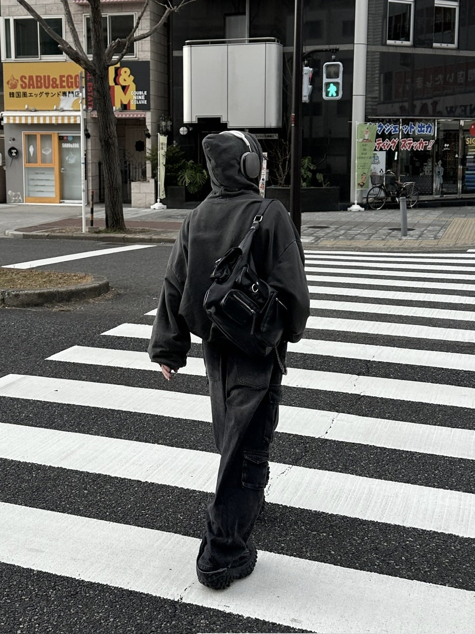 受注制【Chikashitsu +】vintage wash cargo denim pants (2color)