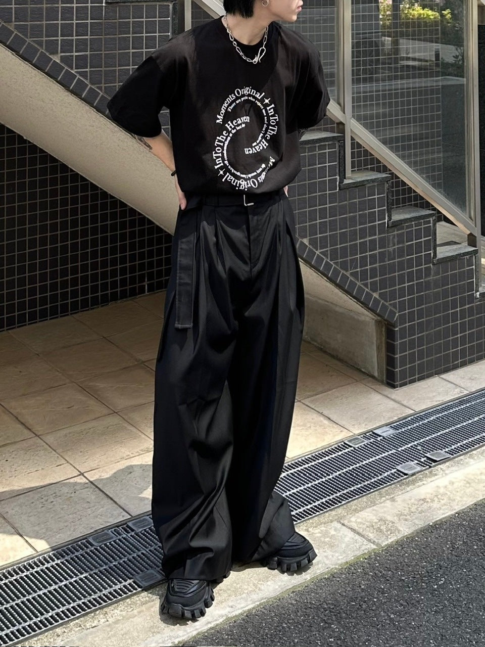 受注制【Chikashitsu +】logo graphic t-shirt 2 (3color) / 【チカシツプラス】グラフィックロゴプリント半袖Tシャツ