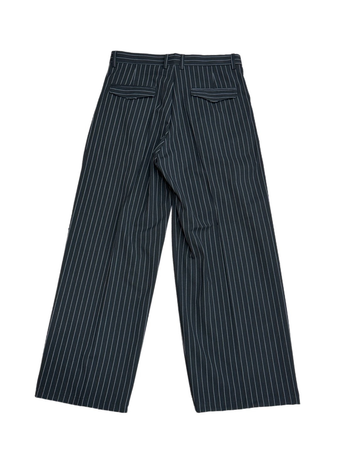 受注制【Chikashitsu +】stripe tuck slacks / 【チカシツプラス】ストライプボーダータックスラックス