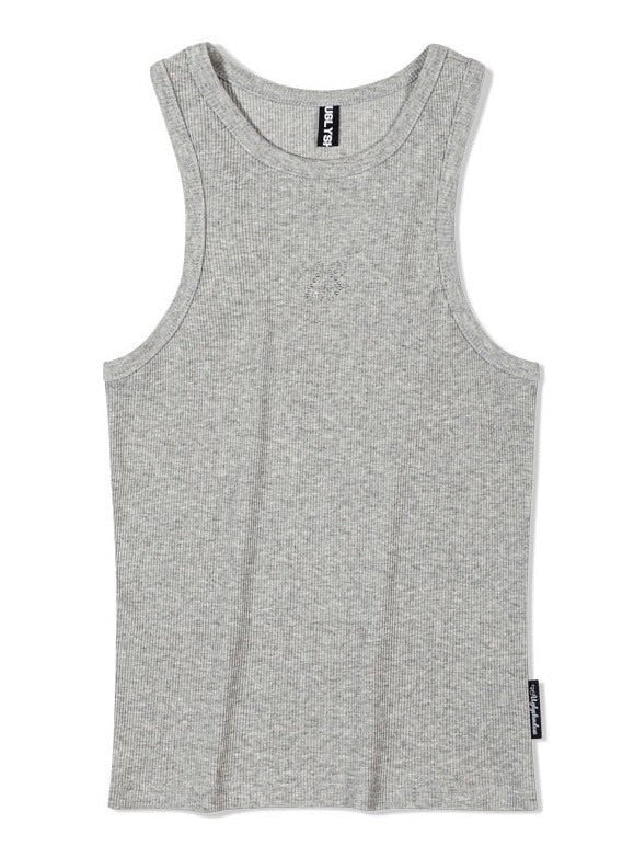 【Uglyshadow】BEADS MANGO SLEEVELESS / 【アグリーシャドウ】ビーズシンプルタンクトップ