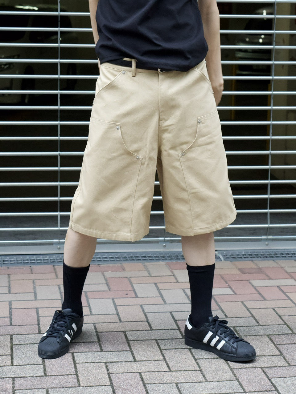 東京店WEB限定受注制【Chikashitsu +】utility half pants (2color)
