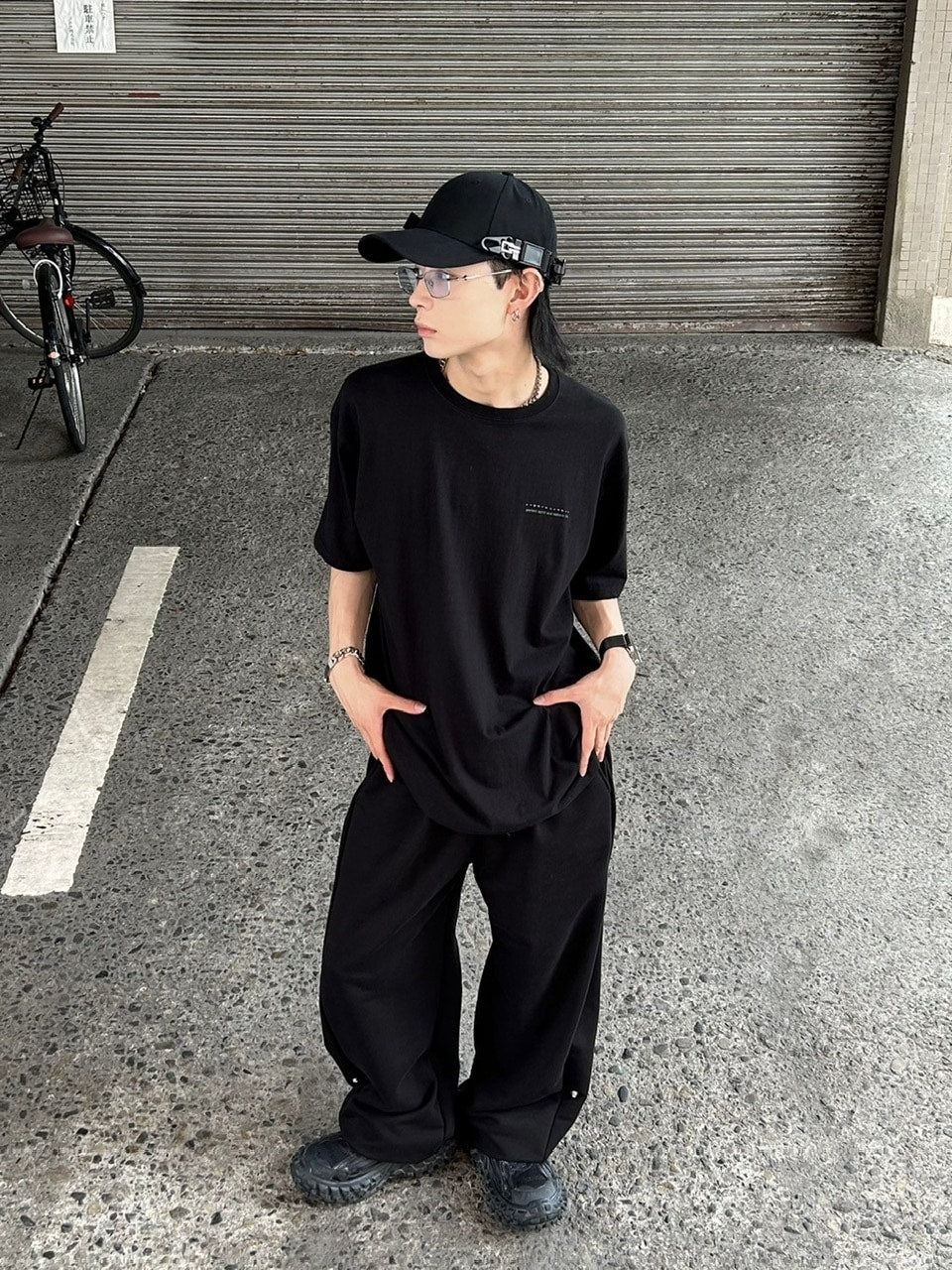 受注制【Chikashitsu +】nail back print t-shirt (3color)