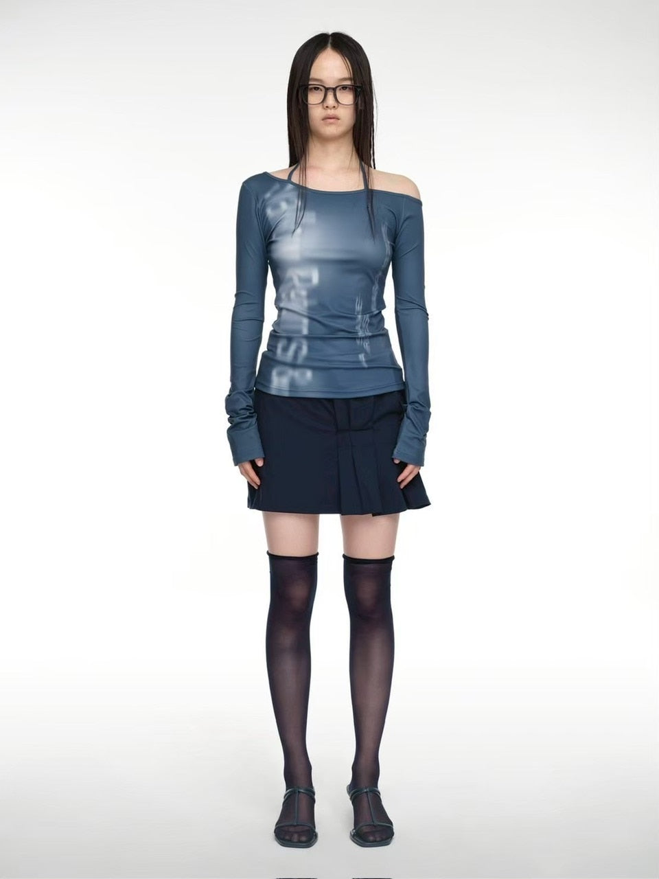 【NACHE】HALTER SLIM FIT LONG SLEEVE