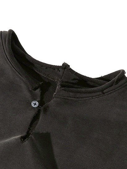 【Cord】Round Cut Vent Crew-neck