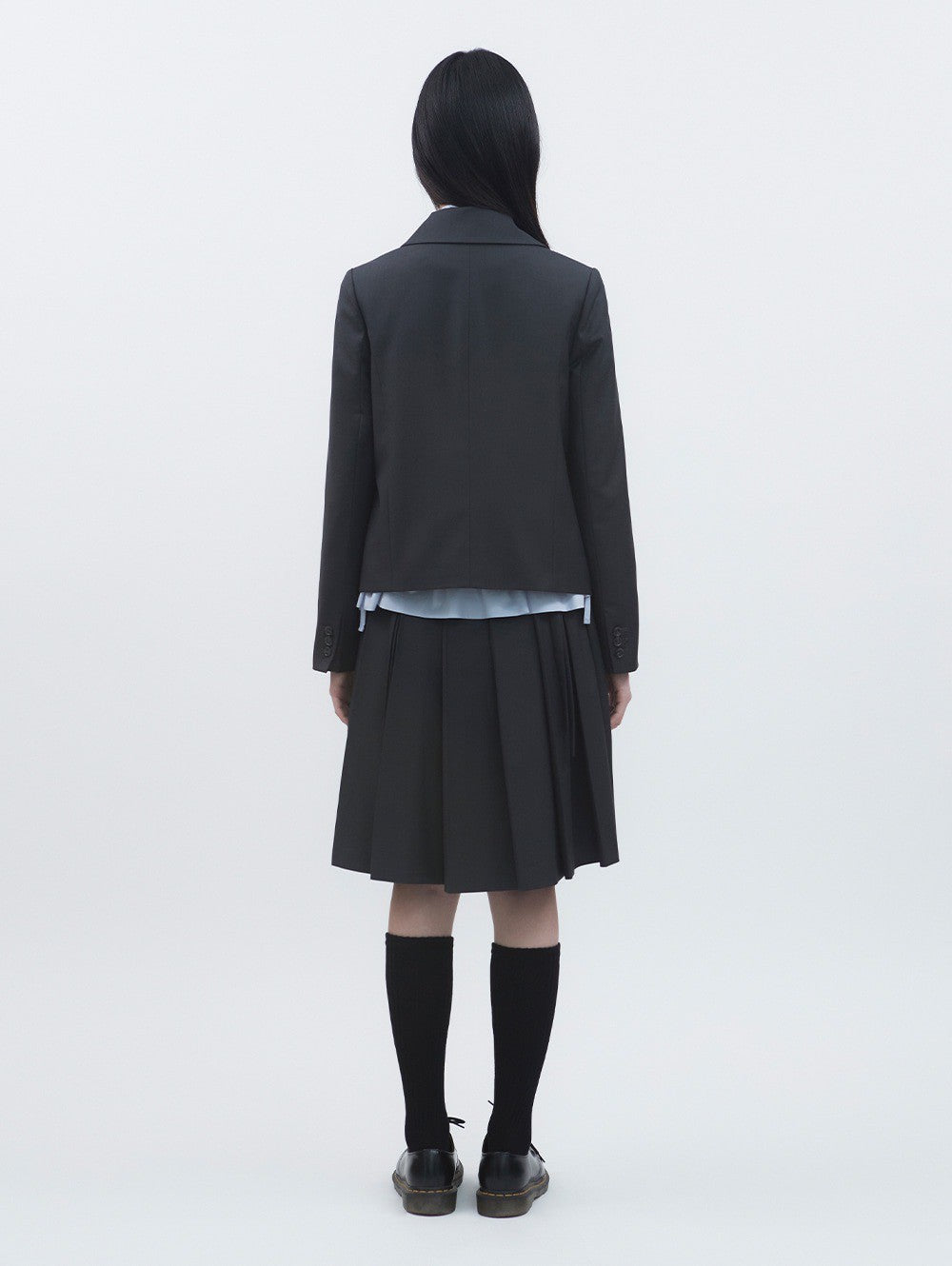 【TUOMIO】MIDI PLEATS RIBBON CULOTTES