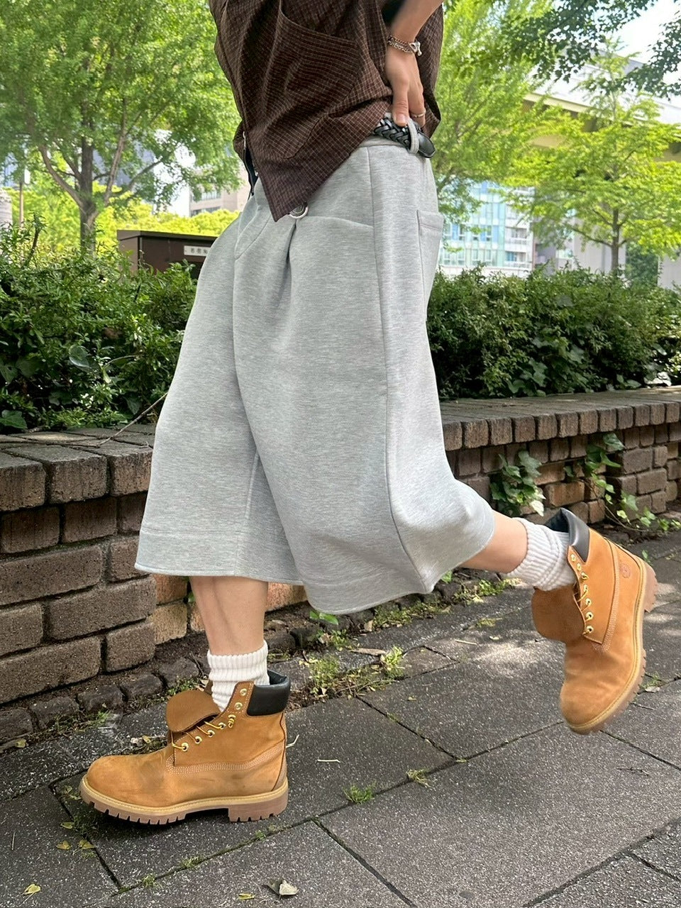 受注制【youll】easy bermuda sweat pants