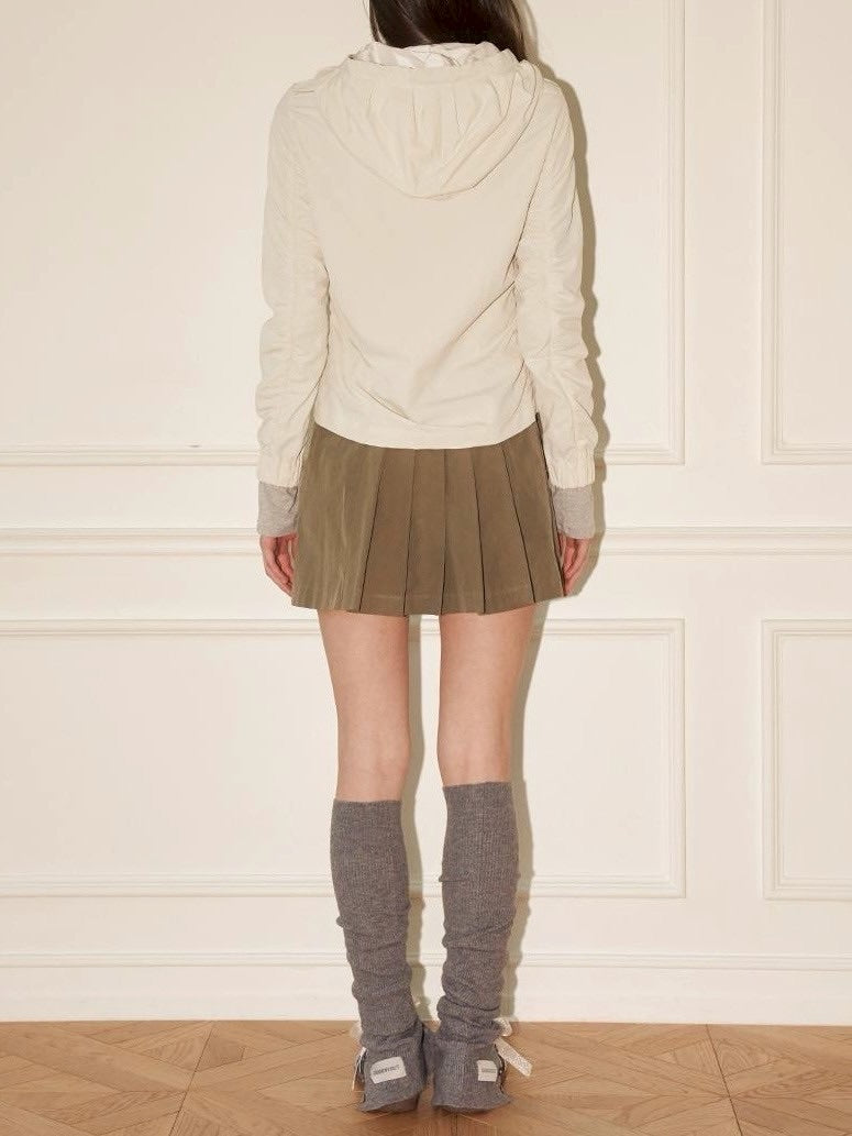 【ODDONEOUT】SHIRRING HOODIE JUMPER / 【オッドワンアウト】シャーリングフードジャンパー